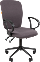 Кресло офисное Chairman 9801 (ткань Т13 серый/черный) - 