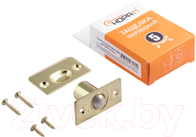 Изображение товара Защелка врезная Нора-М ЗШ2 (матовый золото)