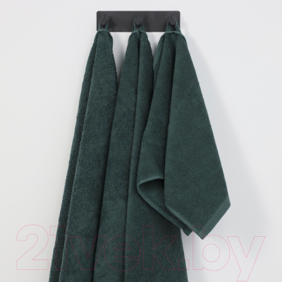 Полотенце AksHome Махровое 50x90см / Е2022-173 (темно-зеленый)