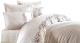Комплект постельного белья Dantela Vita Efsa с вышивкой 200x220 / 10590 (кремовый) - 