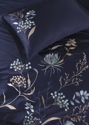Комплект постельного белья Dantela Vita Nilifer с вышивкой 200x220 / 11686 (синий)