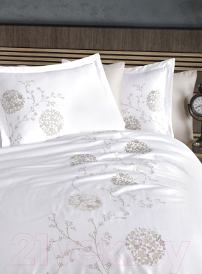 Комплект постельного белья Dantela Vita Sofiya с вышивкой 200x220 / 11688