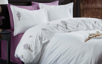 Комплект постельного белья Dantela Vita Lavender с вышивкой 200x220 / 11838 - 