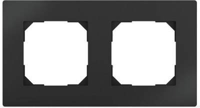 Рамка для выключателей и розеток Tokov Electric Pixel TKE-PX-RM2-C14 (карбон) - 