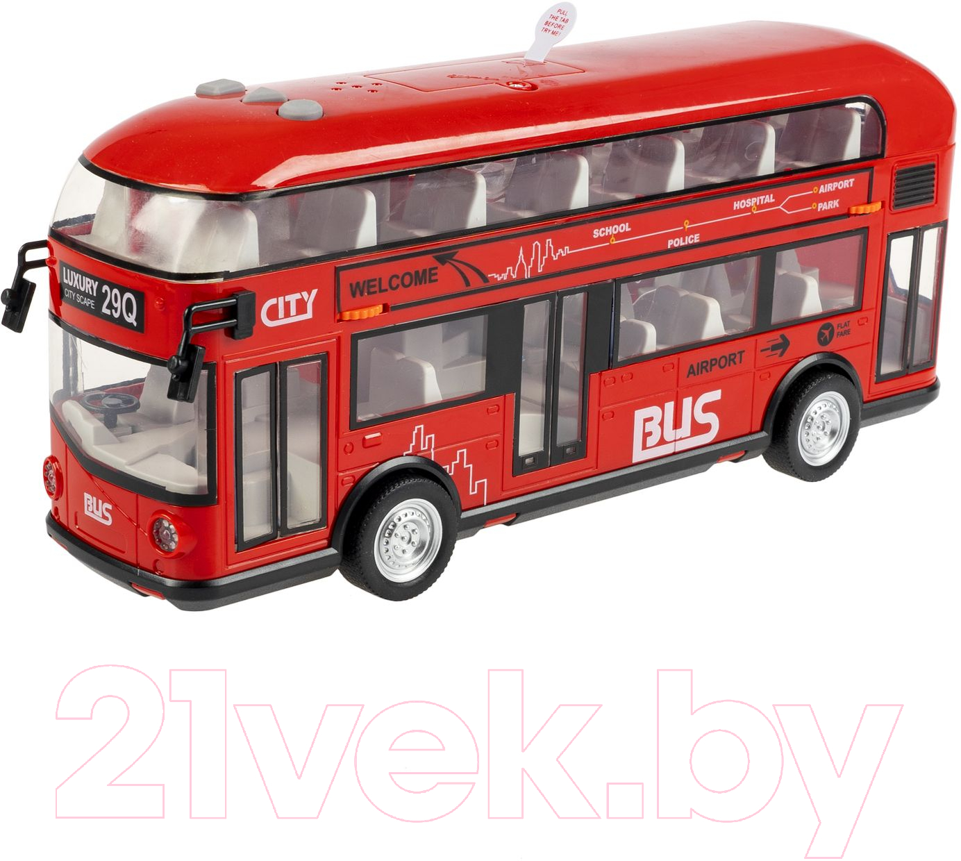 Автобус игрушечный Bondibon Двухэтажный / ВВ6081