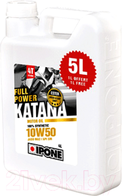 Моторное масло Ipone Full Power Katana Synthetic 10W50 / 800011 (5л)