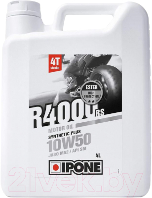 Моторное масло Ipone R4000 RS Synthetic Plus 10W50 / 800042 (4л)