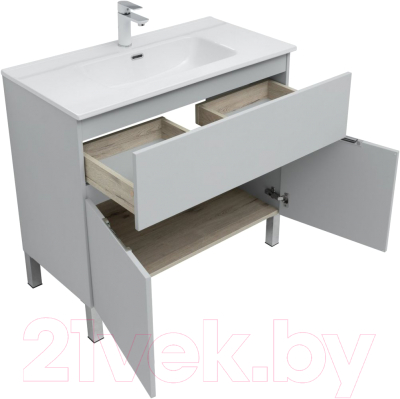 Комплект мебели для ванной Aquanet Алвита New 90 / 306182