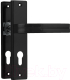 Ручка дверная Нора-М 706К-61.5мм (черный) - 