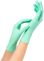 Перчатки одноразовые NitriMAX Нитриловые (M, 100шт, зеленый) - 