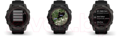 Умные часы Garmin Fenix 7S Sapphire Solar 42mm / 010-02539-25 (карбон серый/черный)