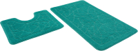 Набор ковриков для ванной и туалета Shahintex РР 60x100/60x50 001 (мятный) - 