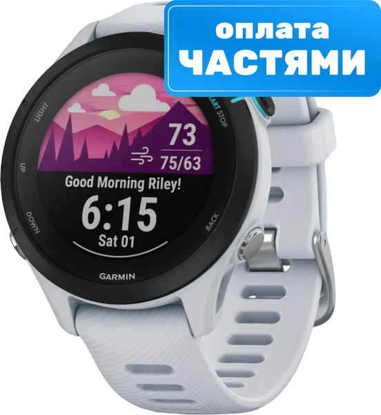 Умные часы Garmin Forerunner 255S Music 41mm / 010-02641-33 (Whitestone)
