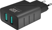 Адаптер питания сетевой BoraSCO 2 USB 2.4A / 37262 - 