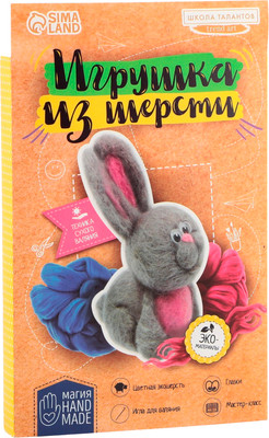 

Набор для творчества, Игрушка из шерсти. Зайчик / 1809791