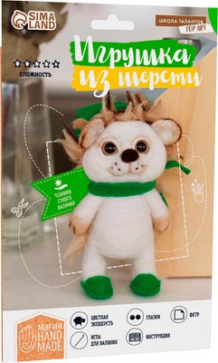

Набор для творчества, Игрушка из шерсти. Ежик в шапочке / 4504521