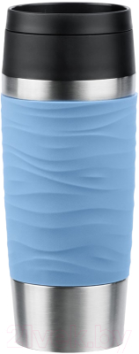 Термокружка Emsa Travel Mug Waves / 3100600205 (голубой)