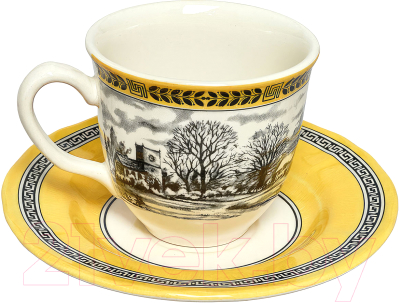 Чашка с блюдцем Grace By Tudor England Halcyon GR01-200TS