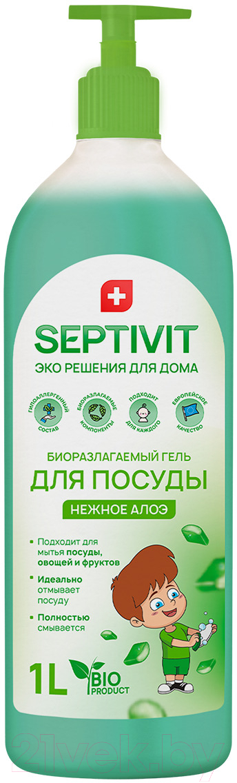 Средство для мытья посуды Septivit Нежное Алоэ (1л)