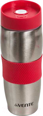 Термокружка deVente Coffee Mug / 8090323 (стальной/красный)