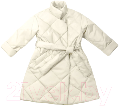 Пальто детское Amarobaby Trendy / AB-OD22-TRENDY29/33-122  (молочный, р.122-128)