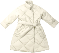 Пальто детское Amarobaby Trendy / AB-OD22-TRENDY29/33-128  (молочный, р.128-134) - 