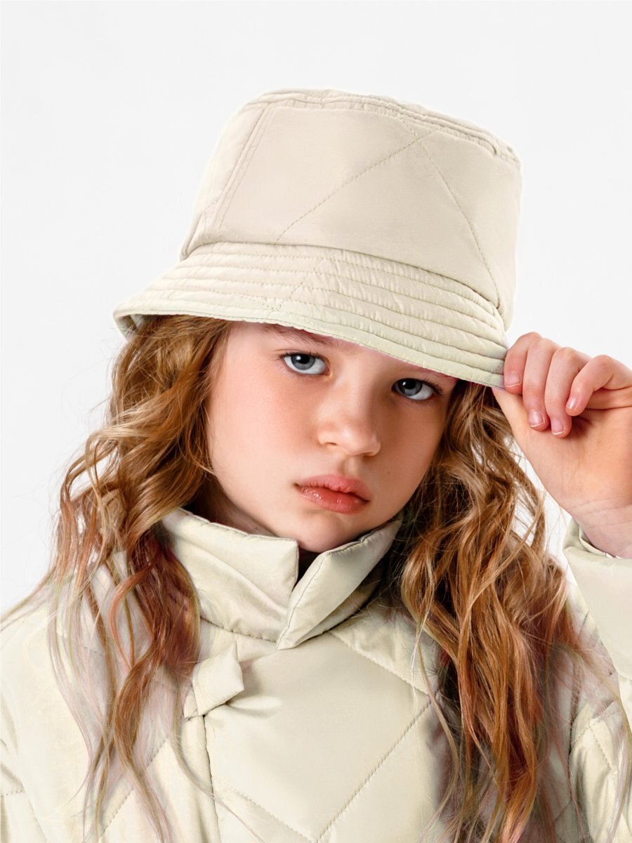 Панама детская Amarobaby Trendy / AB-OD22-TRENDY16/33-54 (молочный, р.54-56) — фото 4