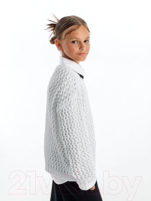 Джемпер детский Amarobaby Knit Trend / AB-OD21-KNITT2602/00-128  (белый, р.128)