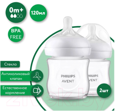 Набор бутылочек для кормления Philips AVENT Natural Response / SCS100/05