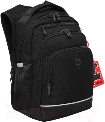 Школьный рюкзак Grizzly RB-450-1 (черный)