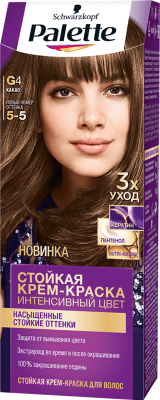 

Крем-краска для волос Palette, Шатен, Стойкая G4 / 5-5