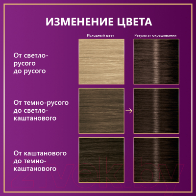 Крем-краска для волос Palette Стойкая N3 / 4-0 (каштановый)