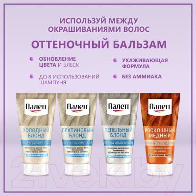 Крем-краска для волос Palette Стойкая RN5 / 6-80 (марсала)