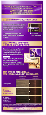 Крем-краска для волос Palette Стойкая WN3 / 4-60 (золотистый кофе)
