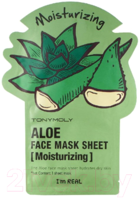 Маска для лица тканевая Tony Moly I'm Aloe Mask Sheet (21мл)