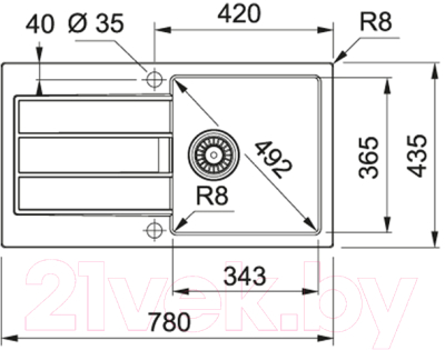 Мойка кухонная Franke SID 611-78/35 (114.0489.211)