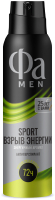 Антиперспирант-спрей Fa Men Sport взрыв энергии энергичный аромат (150мл) - 