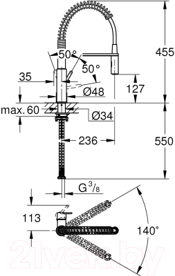 Смеситель GROHE Get 30361000