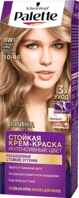 

Крем-краска для волос Palette, Блонд, Стойкая BW10 / 10-46