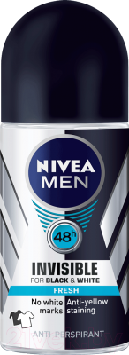 

Антиперспирант шариковый Nivea, Men Invisible Power освежающий аромат