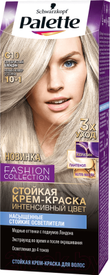 

Крем-краска для волос Palette, Блонд, Стойкая C10 / 10-1