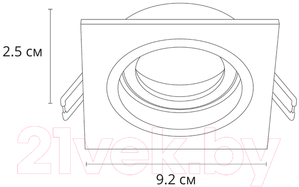 Точечный светильник Arte Lamp Tarf A2178PL-1BK — фото 5