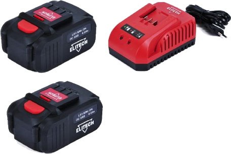 Набор аккумуляторов для электроинструмента Elitech 18V 2.0 Ah + Зарядное устройство 1820.131800 (1шт)