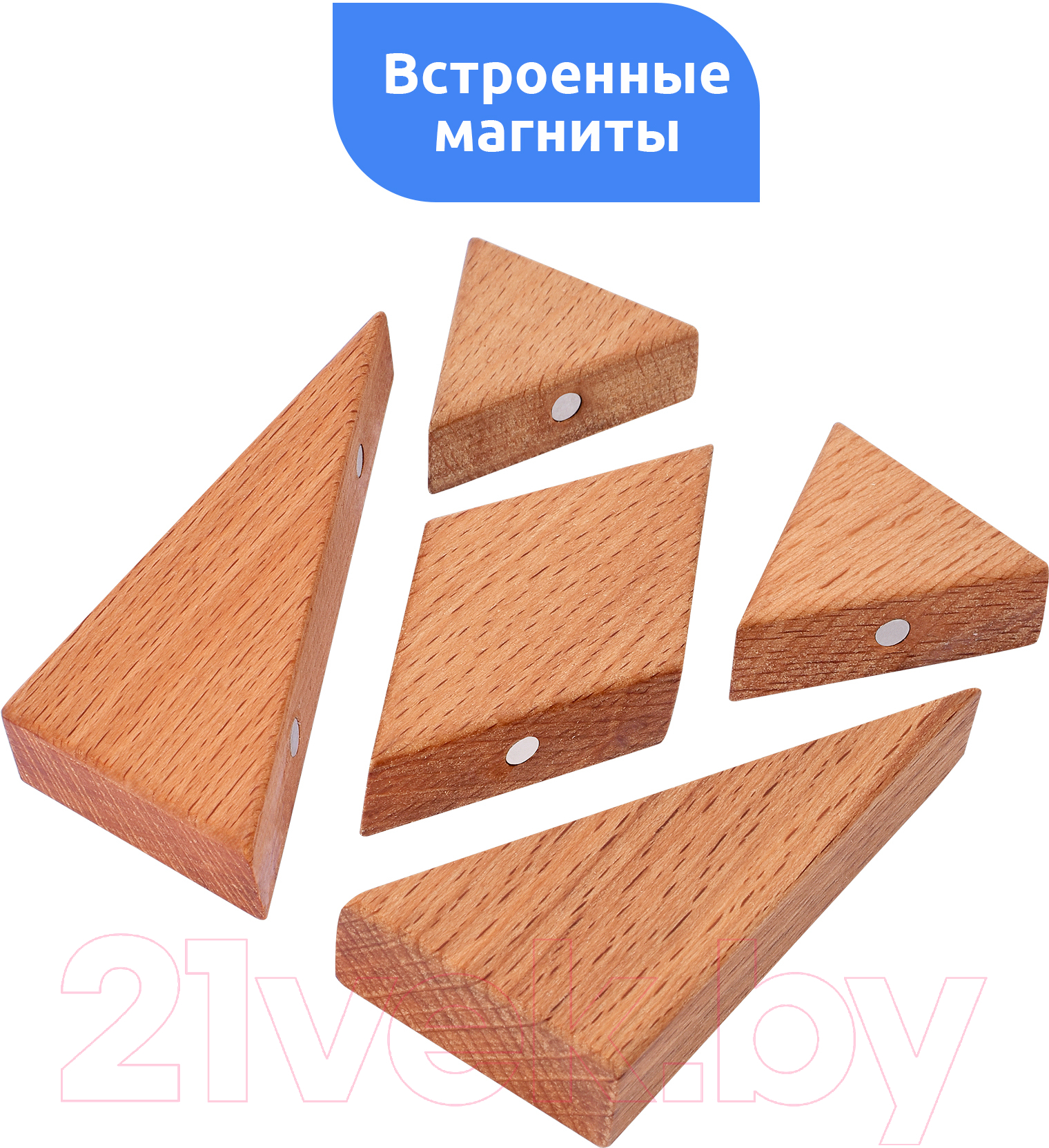 Развивающая игра Mega Toys Магнитная головоломка Стегозавр / 15855 — фото 5