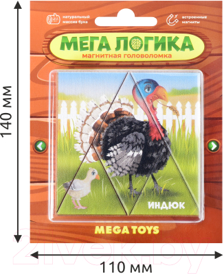 Развивающая игра Mega Toys Магнитная головоломка Индюк / 15783