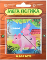 Развивающая игра Mega Toys Магнитная головоломка Свинья / 15758 - 