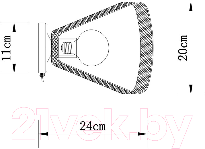 Бра Arte Lamp Maasym A7044AP-1BK