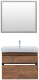 Комплект мебели для ванной Aquanet Nova Lite 85 / 274176 (дуб рустикальный) - 