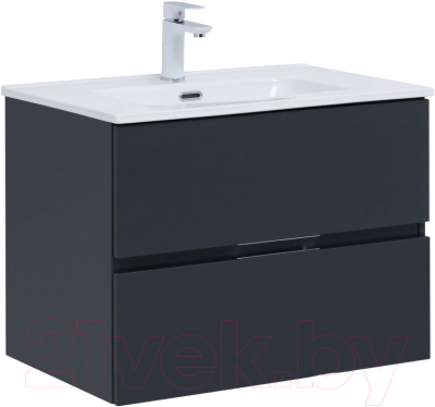 Комплект мебели для ванной Aquanet Алвита New 70 / 306177 (антрацит)