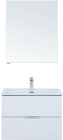 Комплект мебели для ванной Aquanet Алвита New 70 / 306178 (белый матовый) - 